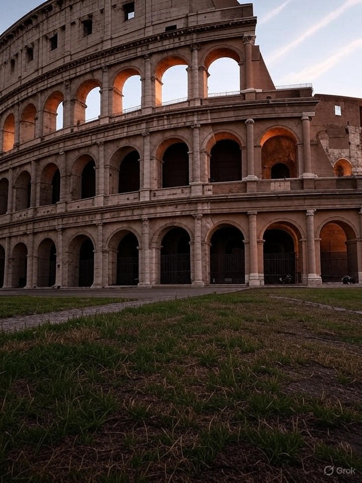 Historic architecture in Rome